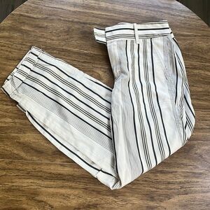 Ann Taylor Factory Cropped Stripe Pants Size 4